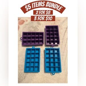 Set of 4 Silicone Ice Trays